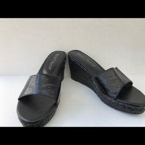 9 WHITE HOUSE BLACK MARKET WEAVE WEDGES